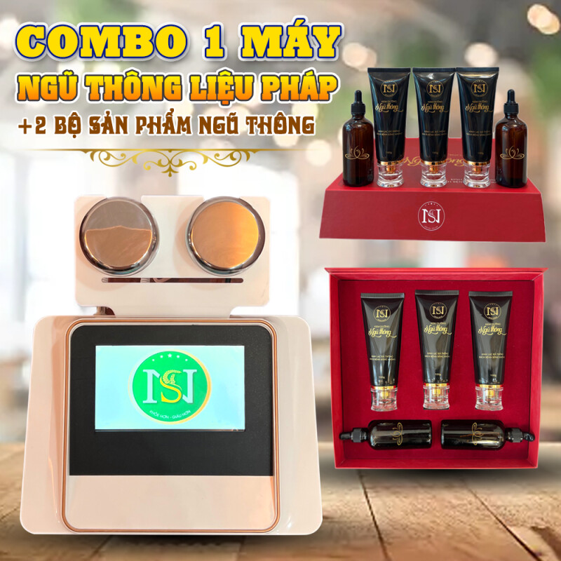 Combo 1 máy Ngũ thông liệu pháp Tặng 2 bộ sản phẩm Ngũ Thông